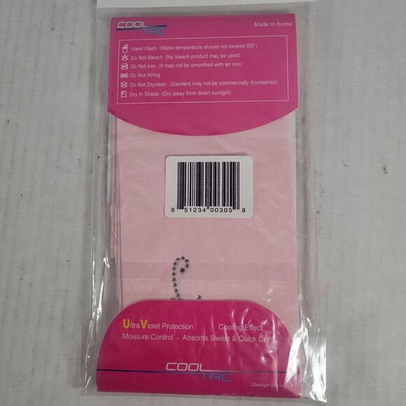 Cooltac UV Arm Guards Pink Cooling Sweat Absorb Moisture Control Size S - Picture 4 of 5
